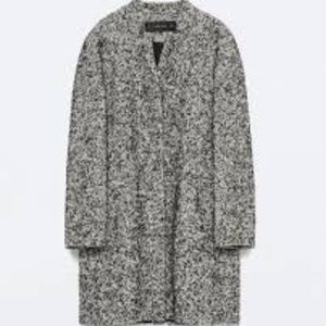 zara boucle coat